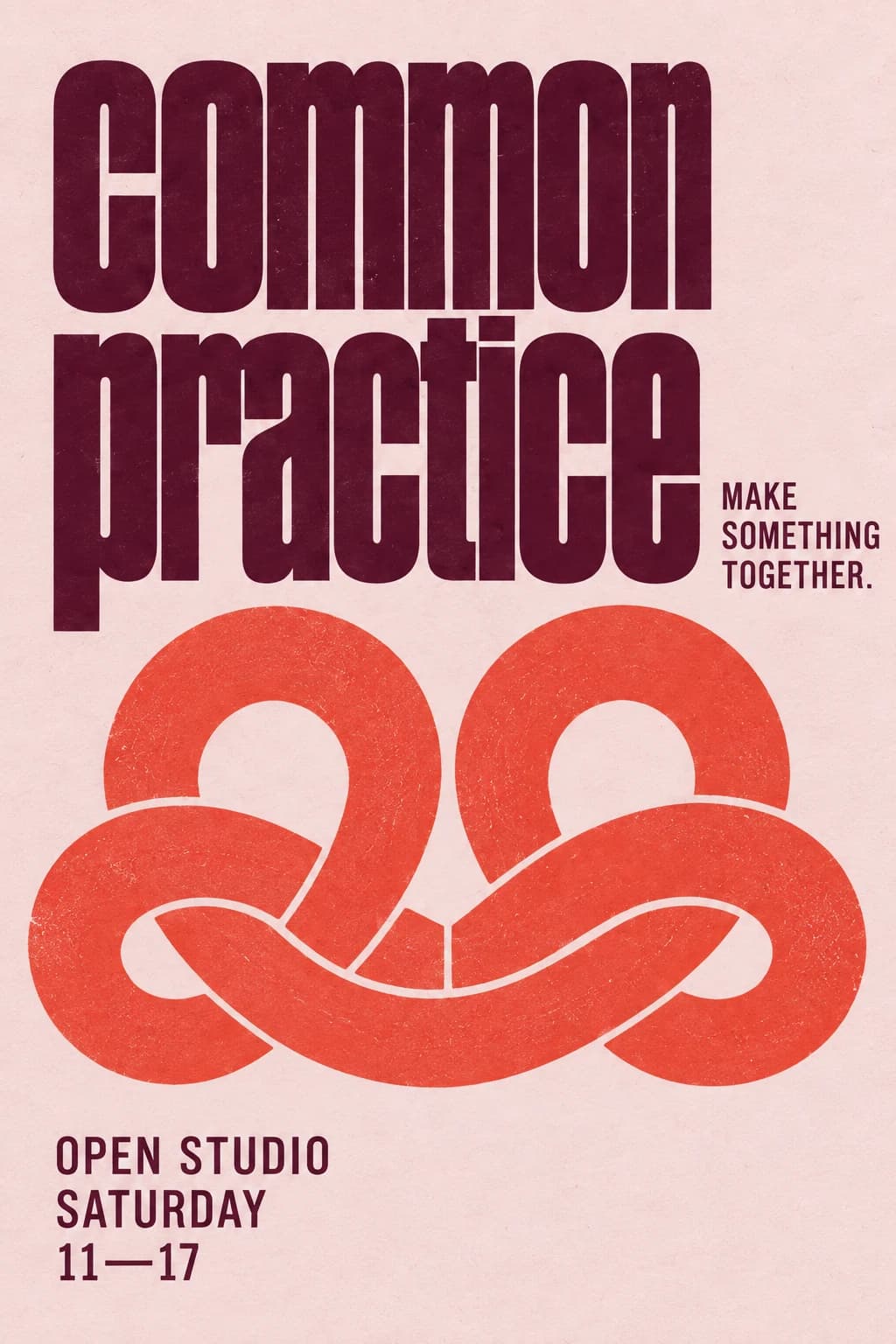 Common Practice: Poster studio terbuka