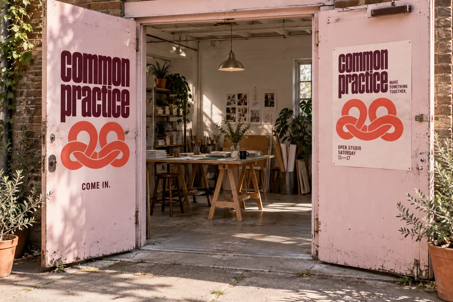 Common Practice: Visualisasi pintu studio