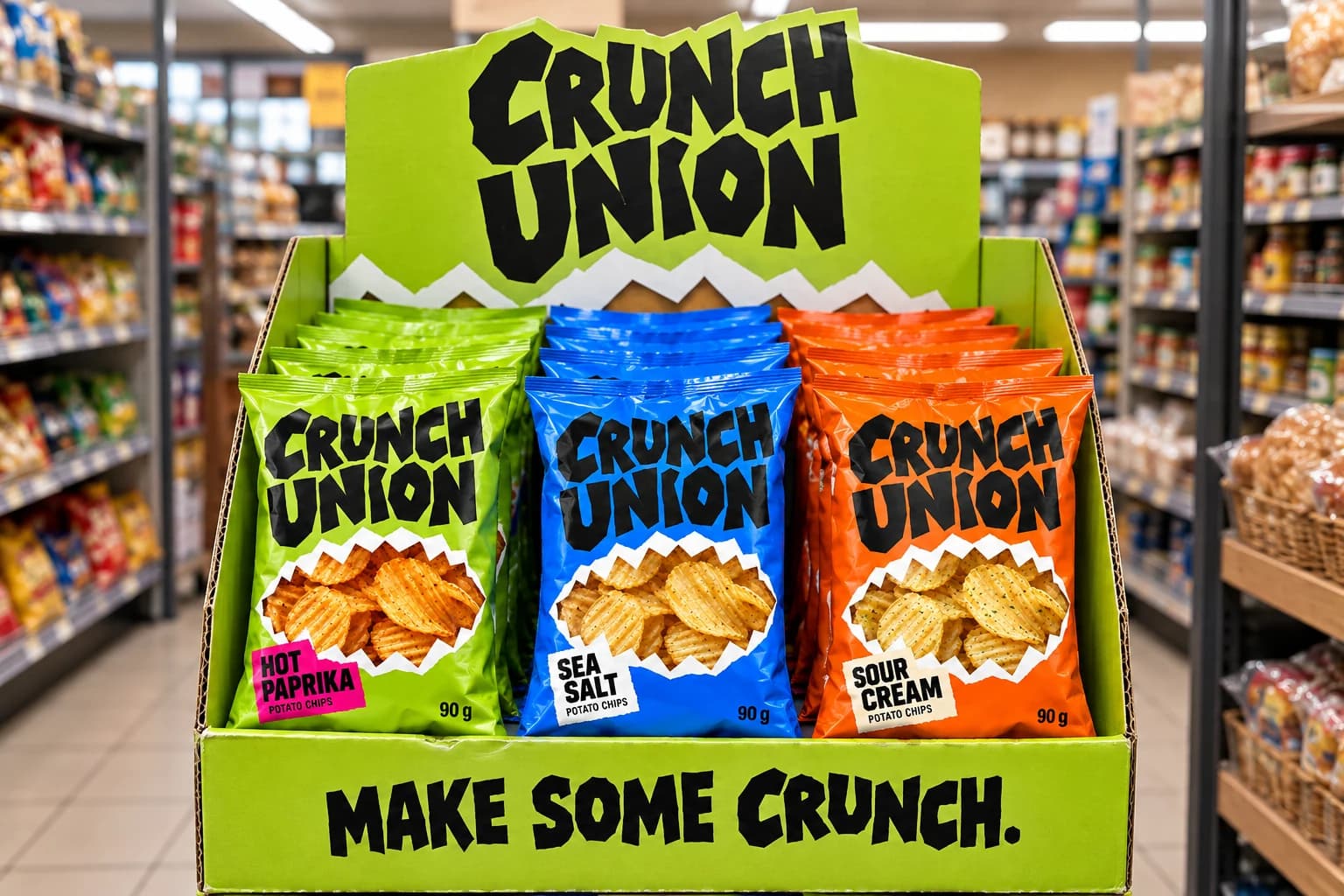 Crunch Union: Pajangan ritel