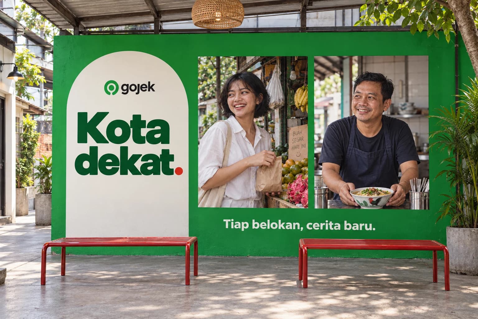 Gojek / Kota Dekat: Visualisasi dinding lingkungan
