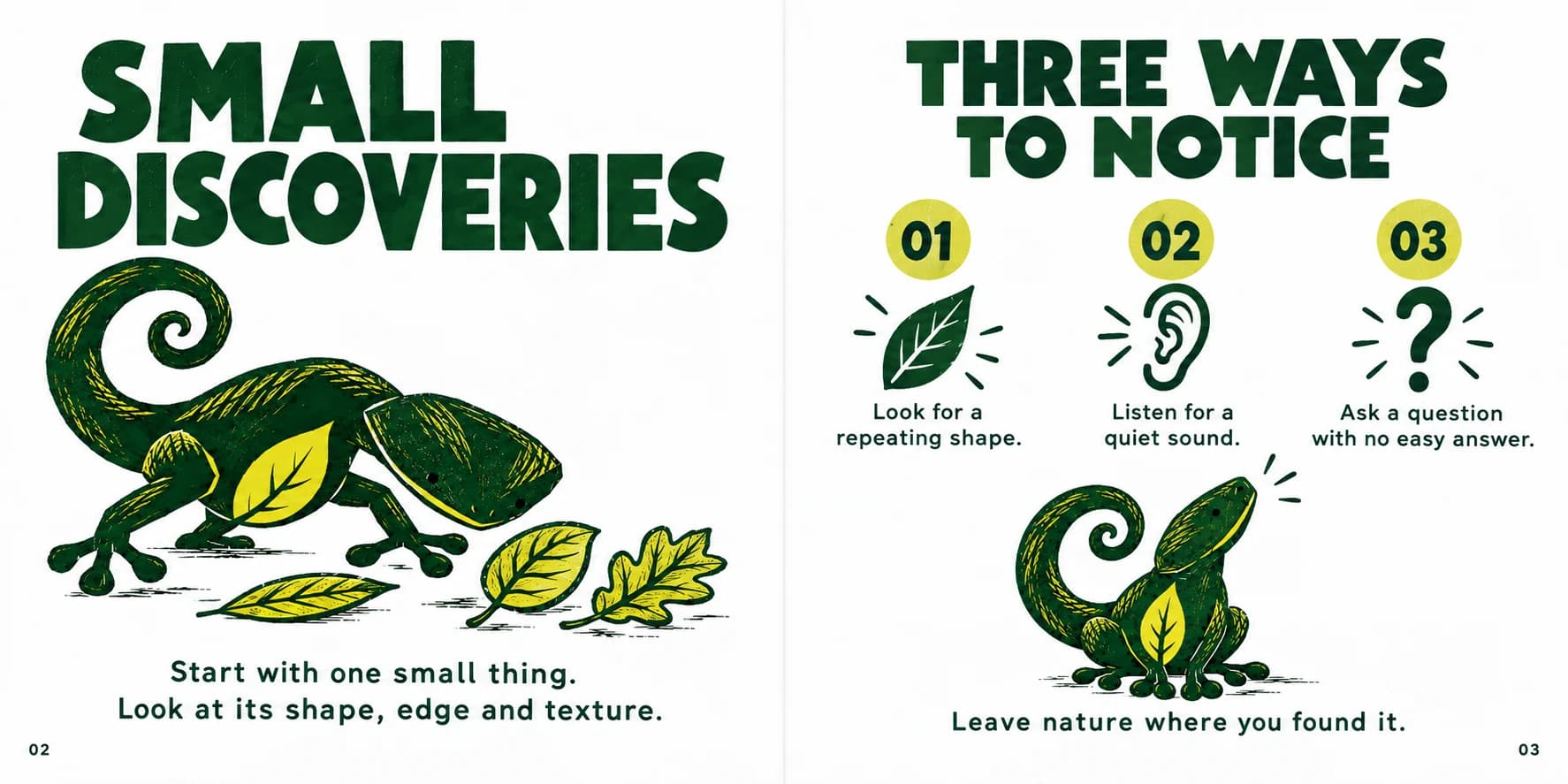 MICA / Nature Companion: Halaman buku aktivitas