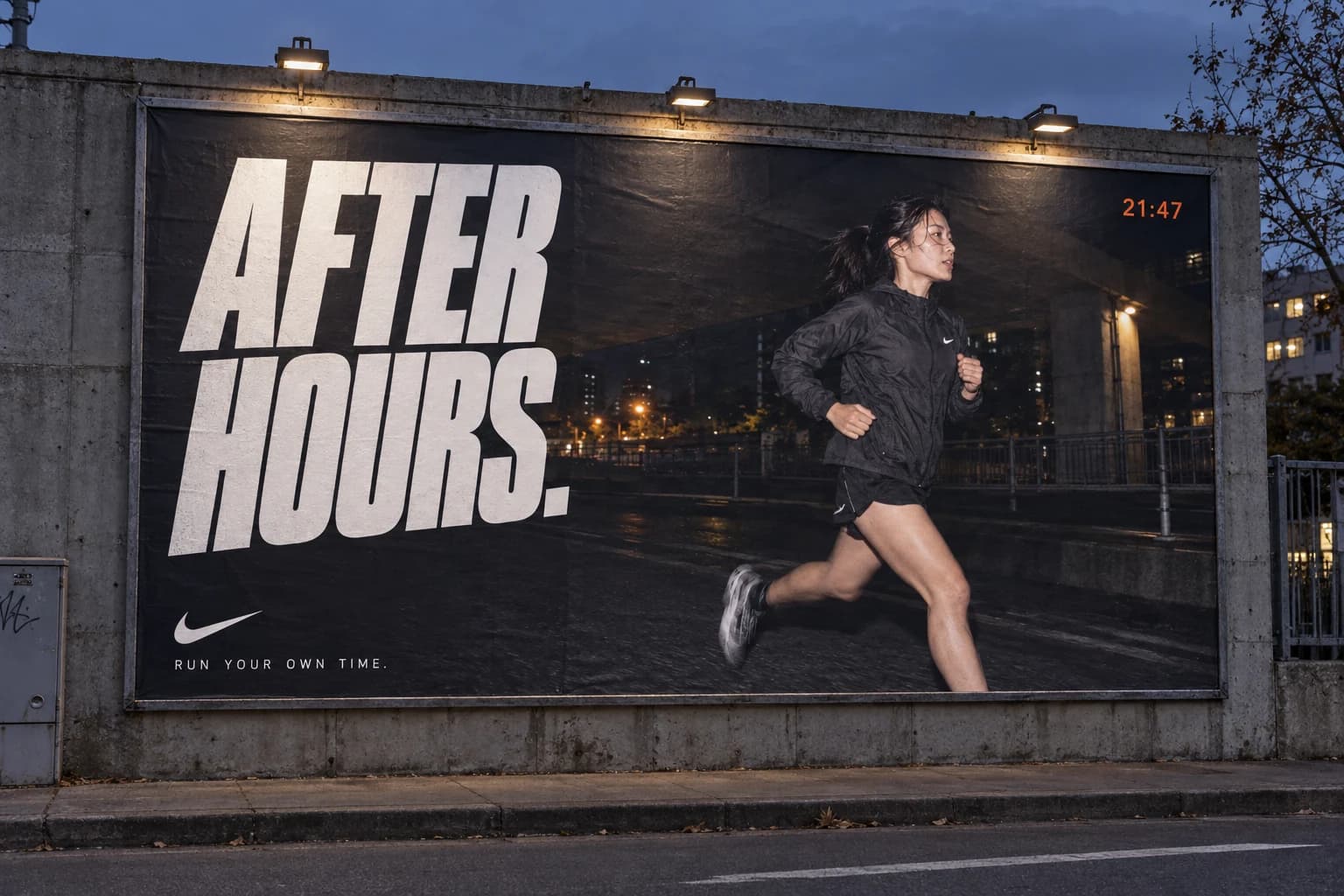 Nike / After Hours: Konsep papan iklan