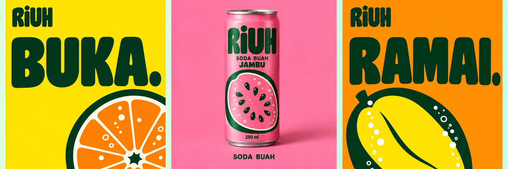 RIUH: Tiga visual kampanye media sosial