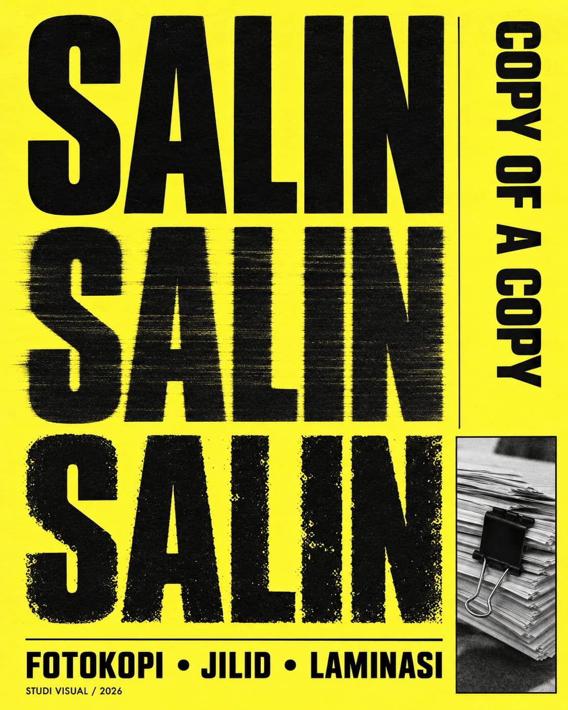 SALIN / Copy of a Copy: Poster Copy of a Copy