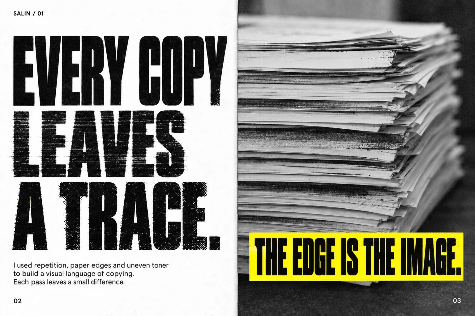 SALIN / Copy of a Copy: Halaman pembuka