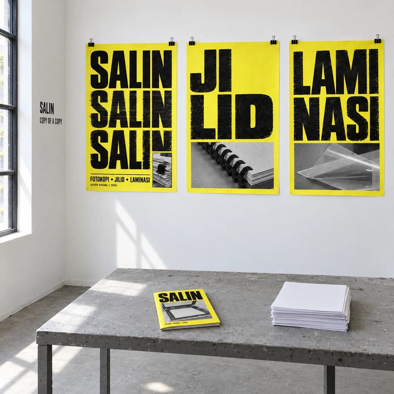SALIN / Copy of a Copy: Visualisasi ruang cetak