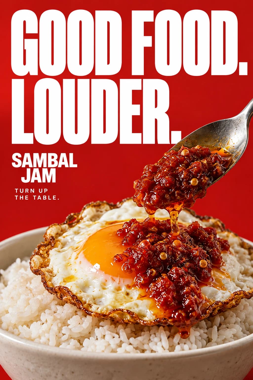Sambal Jam: Poster Good Food, Louder