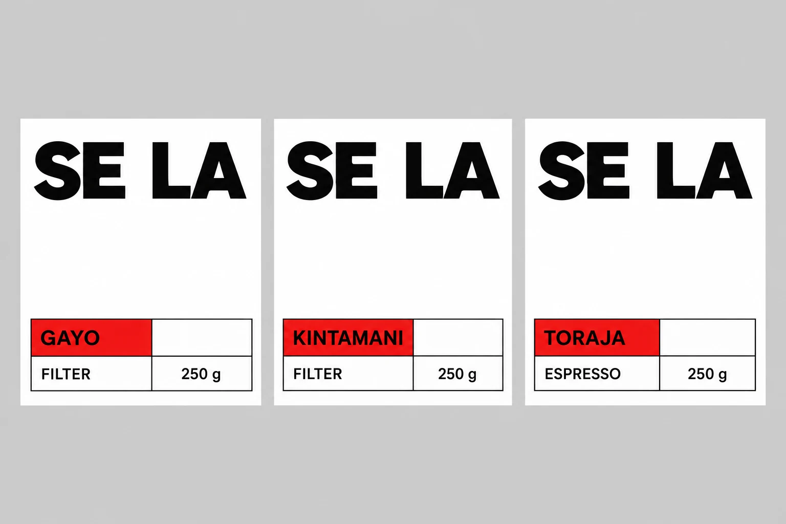 SELA: Desain label datar
