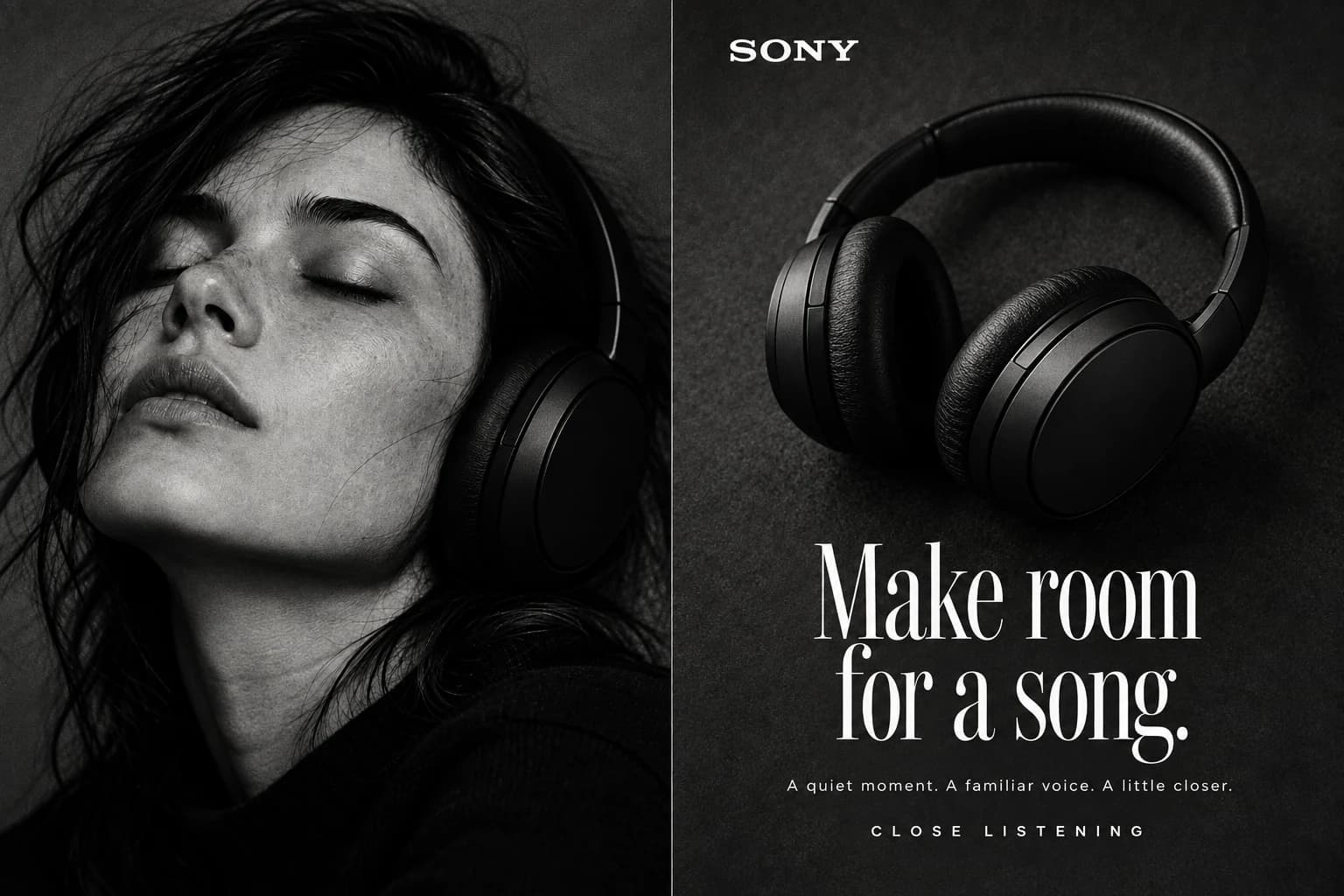Sony / Close Listening: Iklan majalah