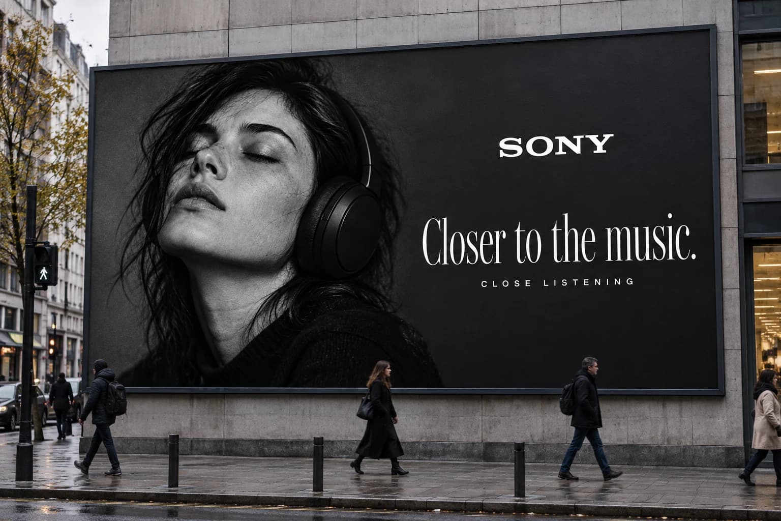 Sony / Close Listening: Konsep kampanye luar ruang