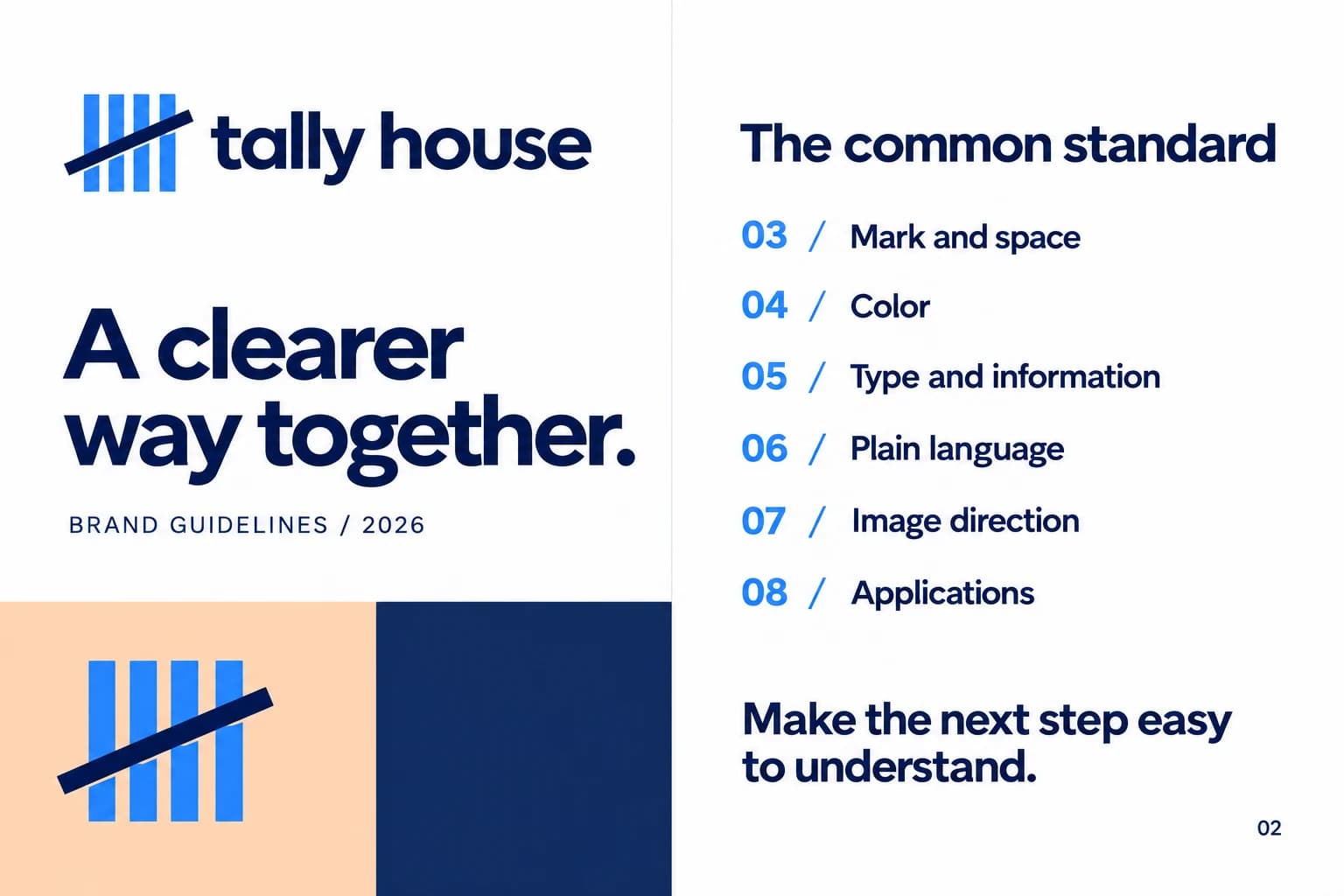 Tally House: Sampul dan daftar isi panduan