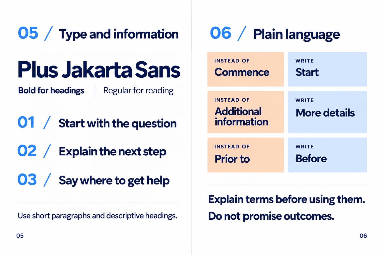 Tally House: Tipografi dan bahasa sederhana