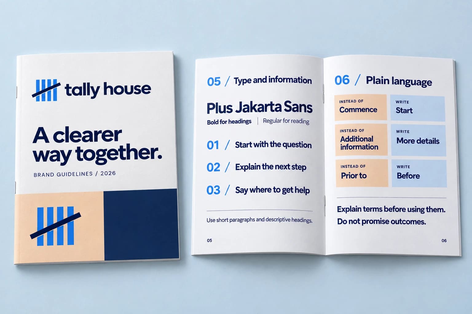 Tally House: Presentasi panduan