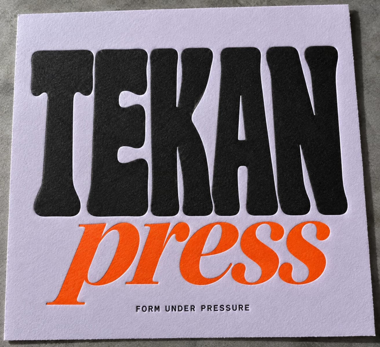 TEKAN / Form Under Pressure: Visualisasi cetakan taktil
