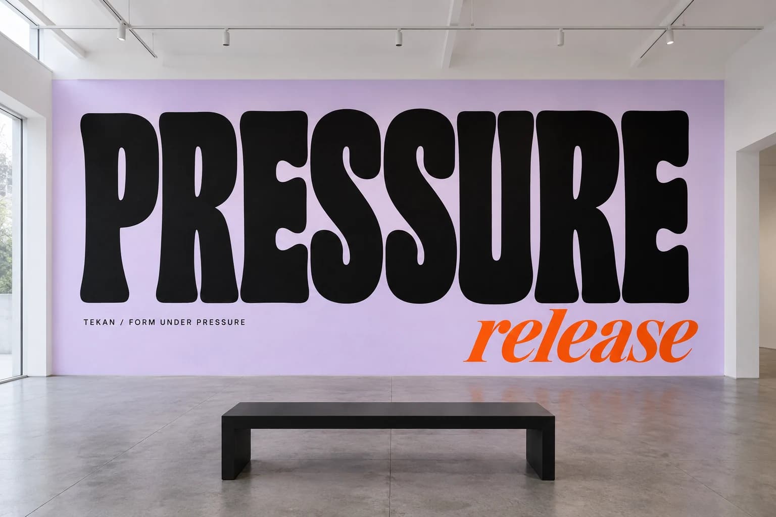 TEKAN / Form Under Pressure: Tipografi di ruang